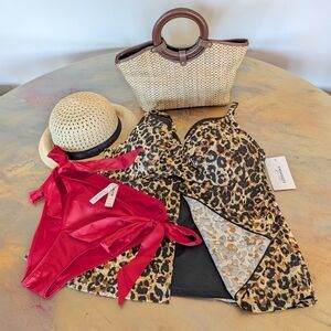 Summer Styled Outfit Set  Bottoms Size XL, Swim Top Size 18